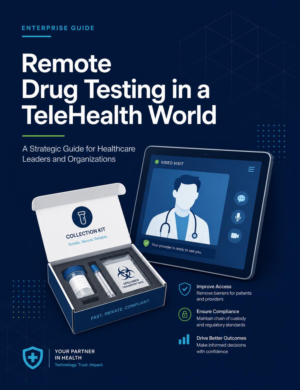 Cover of the guide Remote Drug Testing in a TeleHealth World